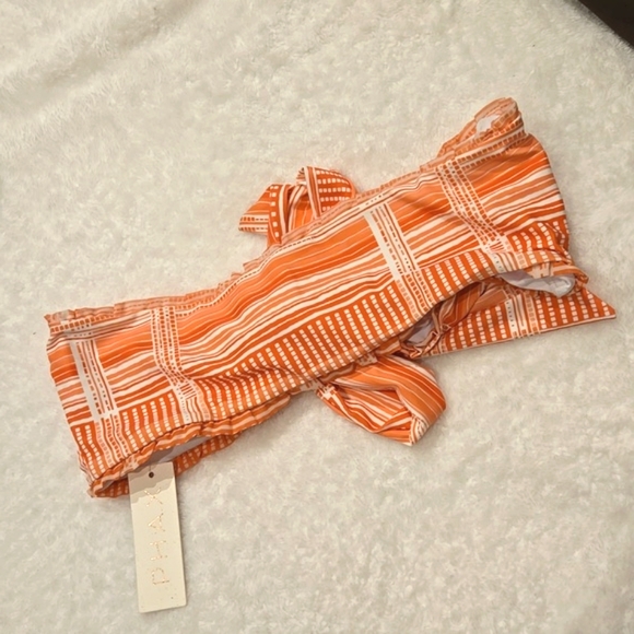 BANDEAU TIE FRONT 2 PIECE BIKINI Size XL New by PHAX FEMININITY - Picture 11 of 13